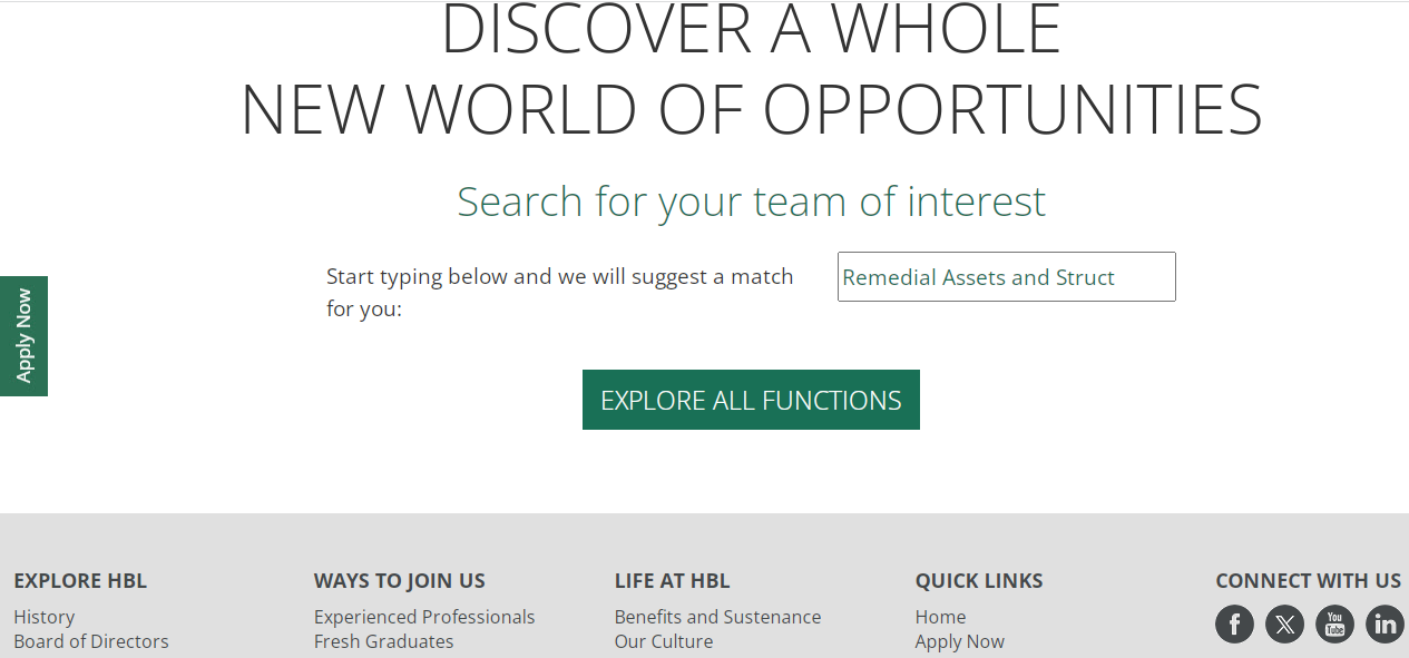 Habib Bank Limited HBL Careers