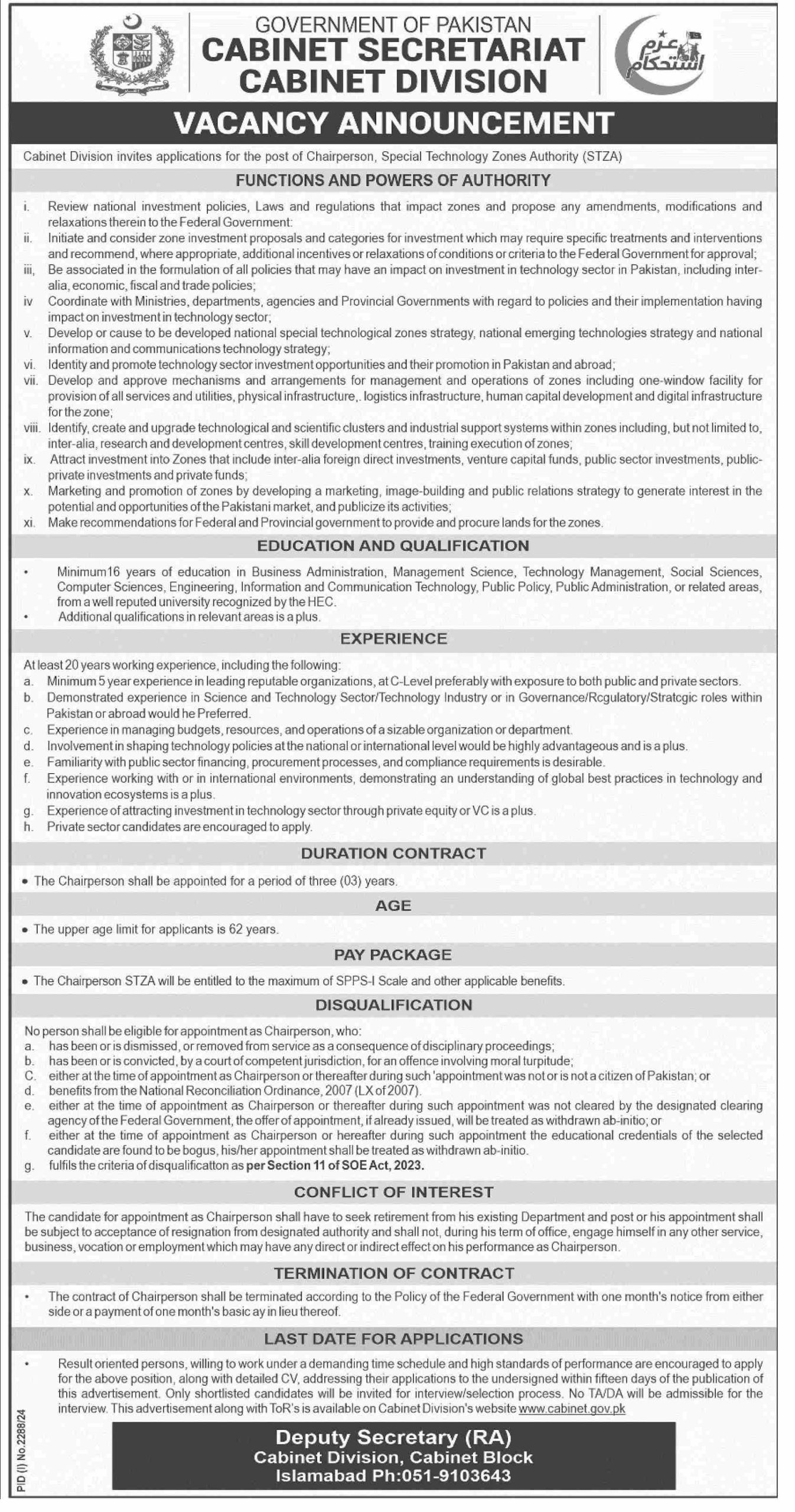 Cabinet Division Jobs