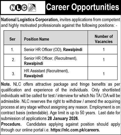 National Logistics Corporation NLC Jobs